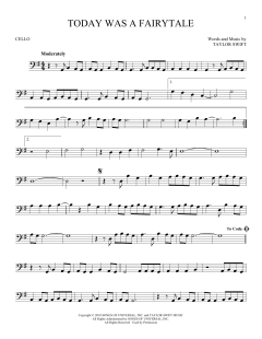 Today Was A Fairytale von Taylor Swift (Download) 