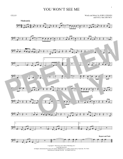 You Won't See Me von The Beatles (Download) 