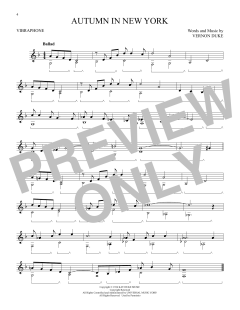 Autumn In New York von Vernon Duke (Download) 