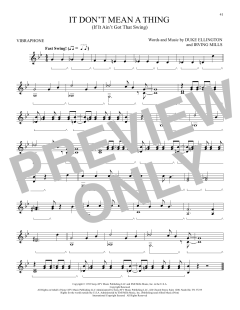 It Don't Mean A Thing von Duke Ellington (Download) 