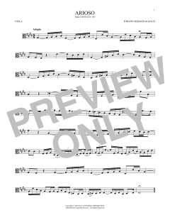 Arioso von Johann Sebastian Bach (Download) 