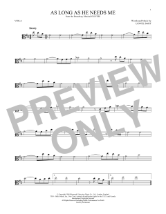 As Long As He Needs Me von Lionel Bart (Download) 