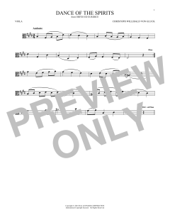 Dance Of The Spirits von Christoph Willibald von Gluck (Download) 