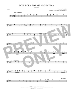 Don't Cry For Me Argentina von Madonna (Download) 