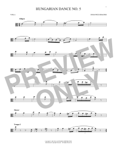 Hungarian Dance No. 5 von Johannes Brahms (Download) 