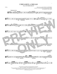 I Dreamed A Dream von Claude-Michel Schönberg (Download) 