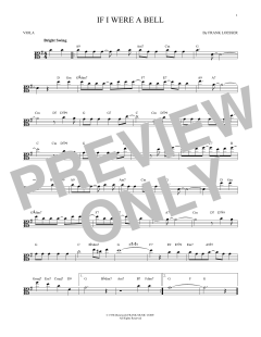 If I Were A Bell von Frank Loesser (Download) 