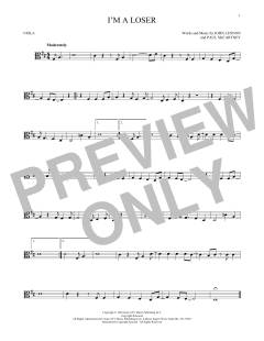 I'm A Loser von The Beatles (Download) 