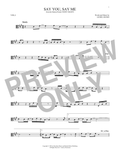 Say You, Say Me von Lionel Richie (Download) 