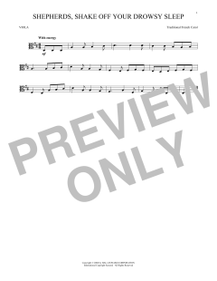 Shepherds, Shake Off Your Drowsy Sleep von Traditional French Carol (Download) 