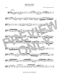 Siciliano von Johann Sebastian Bach (Download) 