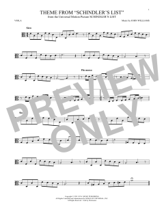 Theme From Schindler's List von John Williams (Download) 