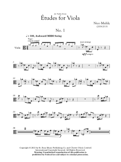 Three Etudes For Viola von Nico Muhly (Download) 