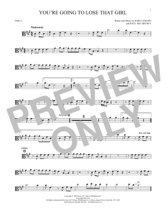 You're Going To Lose That Girl von The Beatles (Download) 