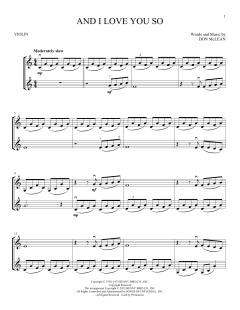 And I Love You So von Don McLean (Download) 