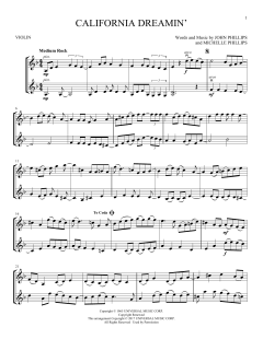 California Dreamin' von The Mamas And The Papas (Download) 