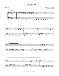 Circle Of Life von Elton John (Download) 