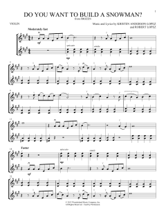 Do You Want To Build A Snowman? von Robert Lopez (Download) 