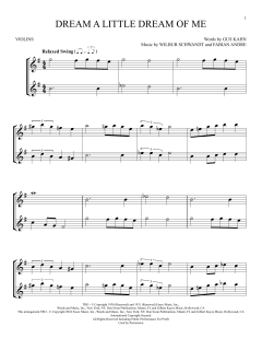 Dream A Little Dream Of Me von The Mamas And The Papas (Download) 