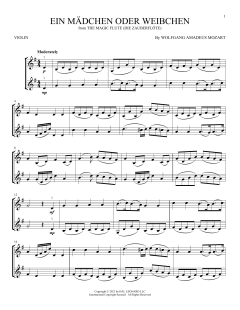 Ein Madchen Oder Weibchen von Wolfgang Amadeus Mozart (Download) 