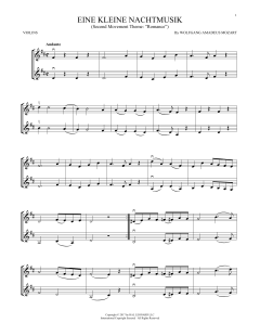 Eine Kleine Nachtmusik von Wolfgang Amadeus Mozart (Download) 