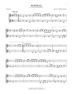 Fanfare Rondeau von Jean-Joseph Mouret (Download) 