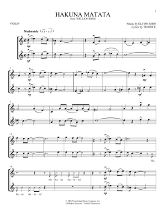 Hakuna Matata von Elton John (Download) 