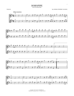 Hornpipe von George Frideric Handel (Download) 