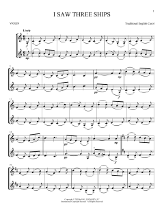 I Saw Three Ships von Traditional English Carol (Download) 