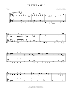 If I Were A Bell von Frank Loesser (Download) 