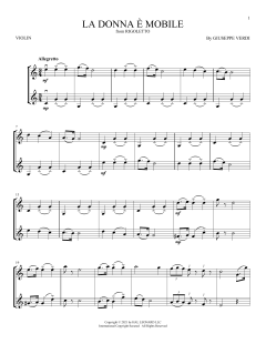 La Donna E Mobile von Giuseppe Verdi (Download) 