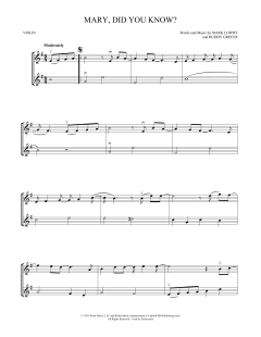 Mary, Did You Know? von Mark Lowry (Download) 