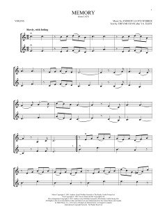 Memory von Andrew Lloyd Webber (Download) 