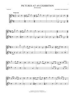 Pictures At An Exhibition von Modest Mussorgsky (Download) 