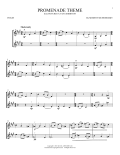 Promenade Theme von Modest Moussorgsky (Download) 