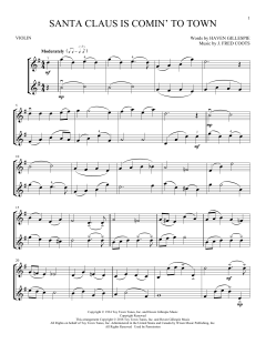 Santa Claus Is Comin' To Town von Fred Coots (Download) 