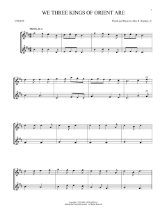 We Three Kings Of Orient Are von John H. Hopkins Jr. (Download) 