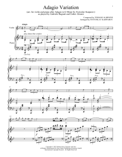 Adagio Variation von Gabriele Bagnati and Esther Abrami (Download) 