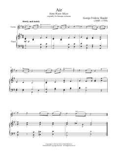 Air von George Frideric Handel (Download) 