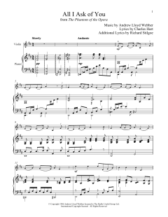 All I Ask Of You von Andrew Lloyd Webber (Download) 
