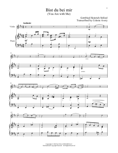 Bist du bei mir von Johann Sebastian Bach (Download) 