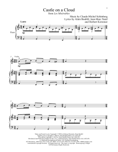 Castle On A Cloud von Alain Boublil (Download) 