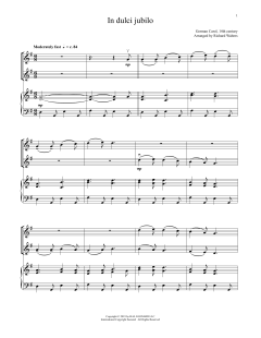 In Dulci Jubilo von 14th Century German Melody (Download) 