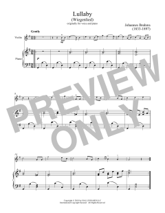 Lullaby von Johannes Brahms (Download) 