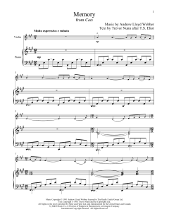 Memory von Andrew Lloyd Webber (Download) 