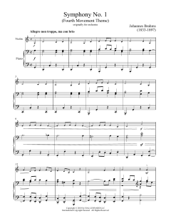 Symphony No. 1 In C Minor, Fourth Movement Excerpt von Johannes Brahms (Download) 