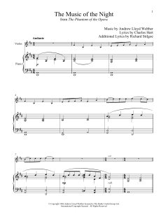 The Music of the Night von Charles Hart (Download) 