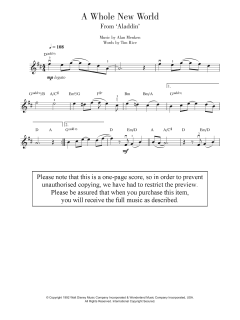 A Whole New World von Tim Rice (Download) 