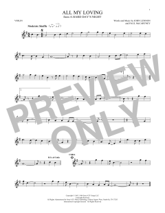 All My Loving von The Beatles (Download) 