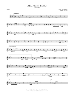 All Night Long von Lionel Richie (Download) 